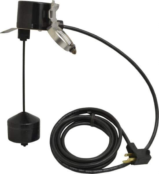 Little Giant Pumps - 115/230 AC Volt, Piggyback Vertical Mechanical Float Switch, Sump, Sew and Eff, Float Switch - 10 Ft. Cord Length, 1/5 HP, PVC, 13 Amperage Rating, For Use with Universal - Eagle Tool & Supply