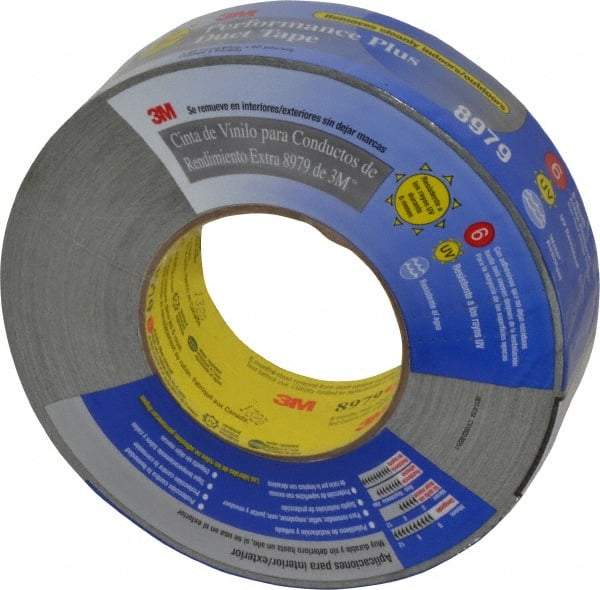 3M - 2" x 55m Green Duct Tape - 12.1 mil, Rubber Adhesive, Polyethylene Film Backing, 36 Lb/ln Tensile Strength, 200°F Max, Series 8979 - Eagle Tool & Supply