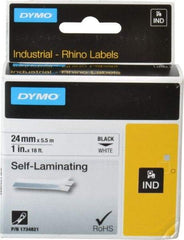 Rhino - 216" Long, White Vinyl Self Laminating Label - For RHINO 6000 or RHINO 6500 - Eagle Tool & Supply