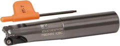 Kennametal - 0.474" Cut Diam, 3/4" Shank Diam, 4.05" OAL, Indexable Ball Nose End Mill - Eagle Tool & Supply