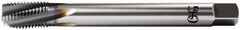 OSG - M16x2.00 Metric Coarse 4 Flute 6H Plug Spiral Flute Tap - Vanadium High Speed Steel, TiCN Finish, 180mm OAL, Left Hand Flute, Right Hand Thread, D7, Series 13118 - Eagle Tool & Supply