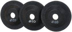 PRO-SOURCE - 60 Grit, 2" Wheel Diam, 5/32" Wheel Thickness, 3/8" Arbor Hole, Depressed Center Wheel - Aluminum Oxide - Eagle Tool & Supply