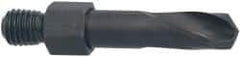 Hertel - 0.257" 135° Spiral Flute High Speed Steel Screw Machine Drill Bit - Oxide Finish, 9/16" Flute Length, 1-1/4" OAL, Standard Point - Eagle Tool & Supply