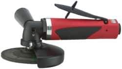 Sioux Tools - 4" Wheel Diam, 12,000 RPM, Pneumatic Angle & Disc Grinder - 3/8-24 Spindle, 35 CFM, Rear Exhaust - Eagle Tool & Supply