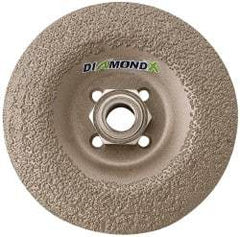 Camel Grinding Wheels - 24 Grit, 4-1/2" Wheel Diam, 1/4" Wheel Thickness, Type 29 Depressed Center Wheel - Diamond, 13,300 Max RPM - Eagle Tool & Supply