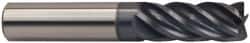 Accupro - 1" Diam 5 Flute Solid Carbide 0.06" Corner Radius End Mill - Eagle Tool & Supply