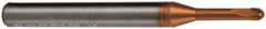 M.A. Ford - 10mm Diam, 6.5mm LOC, 2 Flute Solid Carbide Ball End Mill - ALtima 52 Finish, Single End, 102mm OAL, 10mm Shank Diam, Spiral Flute - Eagle Tool & Supply