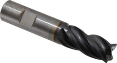 OSG - 3/4", 4 Flute, Single End, Solid Carbide, Corner Chamfer End Mill - 4" OAL, 35° Helix, Right Hand Flute, 1-1/2" LOC, Right Hand Cut - Eagle Tool & Supply