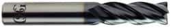 OSG - 5/8", 4 Flute, Single End, Solid Carbide, Corner Chamfer End Mill - 3" OAL, 35° Helix, Right Hand Flute, 3/4" LOC, Right Hand Cut - Eagle Tool & Supply