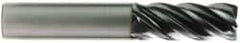 OSG - 1" Diam 5 Flute Solid Carbide 0.06" Corner Radius End Mill - Eagle Tool & Supply