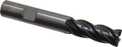 OSG - 1/2", 4 Flute, Single End, Solid Carbide, 0.03" Corner Radius End Mill - 3-1/2" OAL, 35° Helix, Right Hand Flute, 1-1/4" LOC, Right Hand Cut - Eagle Tool & Supply