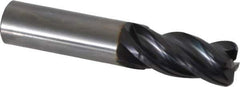 OSG - 3/4", 4 Flute, Single End, Solid Carbide, 1/8" Corner Radius End Mill - 4" OAL, 35° Helix, Right Hand Flute, 1-1/2" LOC, Right Hand Cut - Eagle Tool & Supply