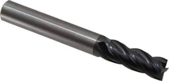 OSG - 5/8", 1-5/8" LOC, 5/8" Shank Diam, 5" OAL, 4 Flute, Solid Carbide Square End Mill - Single End, TiAlN Finish, Spiral Flute, 35° Helix, Centercutting, Right Hand Cut, Right Hand Flute, Series VG441 - Eagle Tool & Supply