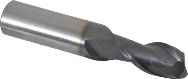 OSG - 11/16", 1-3/8" LOC, 3/4" Shank Diam, 4" OAL, 2 Flute, Solid Carbide Square End Mill - Eagle Tool & Supply