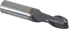 OSG - 11/16", 1-3/8" LOC, 3/4" Shank Diam, 4" OAL, 2 Flute, Solid Carbide Square End Mill - Eagle Tool & Supply