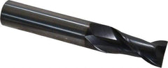 OSG - 14mm, 30mm LOC, 14mm Shank Diam, 89mm OAL, 2 Flute, Solid Carbide Square End Mill - Single End, TiAlN Finish, Spiral Flute, 35° Helix, Centercutting, Right Hand Cut, Right Hand Flute, Series HP421 - Eagle Tool & Supply