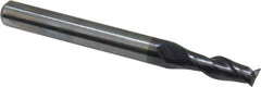 OSG - 7/32", 5/8" LOC, 1/4" Shank Diam, 2-1/2" OAL, 2 Flute, Solid Carbide Square End Mill - Single End, TiAlN Finish, Spiral Flute, 35° Helix, Centercutting, Right Hand Cut, Right Hand Flute, Series HP421 - Eagle Tool & Supply