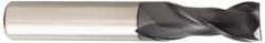 OSG - 5/8", 1-1/4" LOC, 5/8" Shank Diam, 3-1/2" OAL, 2 Flute, Solid Carbide Square End Mill - Single End, TiAlN Finish, Spiral Flute, 35° Helix, Centercutting, Right Hand Cut, Right Hand Flute, Series HP421 - Eagle Tool & Supply