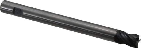 OSG - 5/8", 3/4" LOC, 5/8" Shank Diam, 7" OAL, 4 Flute, Solid Carbide Square End Mill - Single End, TiAlN Finish, Spiral Flute, 35° Helix, Centercutting, Right Hand Cut, Right Hand Flute, Series VG464 - Eagle Tool & Supply