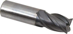 OSG - 1", 1-1/2" LOC, 1" Shank Diam, 4" OAL, 4 Flute, Solid Carbide Square End Mill - Single End, TiAlN Finish, Spiral Flute, 35° Helix, Centercutting, Right Hand Cut, Right Hand Flute, Series HP441 - Eagle Tool & Supply