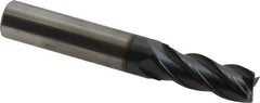 OSG - 11/32", 7/8" LOC, 3/8" Shank Diam, 2-1/2" OAL, 4 Flute, Solid Carbide Square End Mill - Single End, TiAlN Finish, Spiral Flute, 35° Helix, Centercutting, Right Hand Cut, Right Hand Flute, Series HP441 - Eagle Tool & Supply