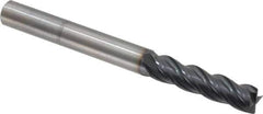 OSG - 3/8", 1-1/2" LOC, 3/8" Shank Diam, 4" OAL, 4 Flute, Solid Carbide Square End Mill - Single End, TiAlN Finish, Spiral Flute, 35° Helix, Centercutting, Right Hand Cut, Right Hand Flute, Series VG441 - Eagle Tool & Supply