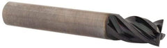 OSG - 3/8", 1/2" LOC, 3/8" Shank Diam, 2-1/2" OAL, 4 Flute, Solid Carbide Square End Mill - Single End, TiAlN Finish, Spiral Flute, 35° Helix, Centercutting, Right Hand Cut, Right Hand Flute, Series VG441 - Eagle Tool & Supply