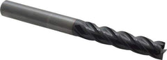 OSG - 5/16", 1-1/4" LOC, 5/16" Shank Diam, 3-1/4" OAL, 4 Flute, Solid Carbide Square End Mill - Single End, TiAlN Finish, Spiral Flute, 35° Helix, Centercutting, Right Hand Cut, Right Hand Flute, Series VG441 - Eagle Tool & Supply