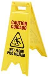 Ability One - Floor Sign - 11X28" YLW WET FLOOR SIGN - Eagle Tool & Supply