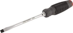Proto - 267mm OAL Keystone Slotted Screwdriver - 152mm Blade Length, Round Shank, Ergonomic Handle - Eagle Tool & Supply