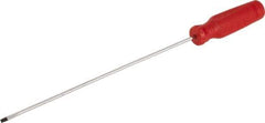 Proto - 286mm OAL Cabinet Slotted Screwdriver - 203mm Blade Length, Round Shank, Ergonomic Handle - Eagle Tool & Supply