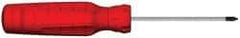Proto - #0, 5-1/4" OAL, Standard Phillips Screwdriver - 2" Blade Length, Round Shank, Ergonomic Handle - Eagle Tool & Supply