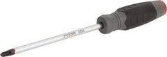 Proto - #3, 10-1/2" OAL, Standard Phillips Screwdriver - 6" Blade Length, Round Shank, Ergonomic Handle - Eagle Tool & Supply