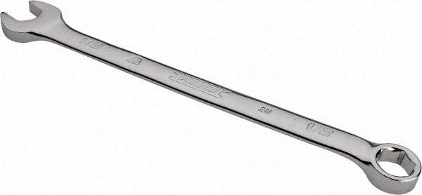 Proto - 1/2" 6 Point Combination Wrench - 15° Head Angle, 7-29/32" OAL, Steel, Chrome Finish - Eagle Tool & Supply