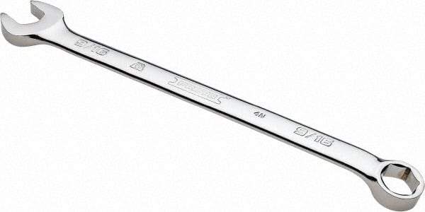 Proto - 9/16" 6 Point Combination Wrench - 15° Offset Angle, 8-5/8" OAL, Steel, Chrome Finish - Eagle Tool & Supply