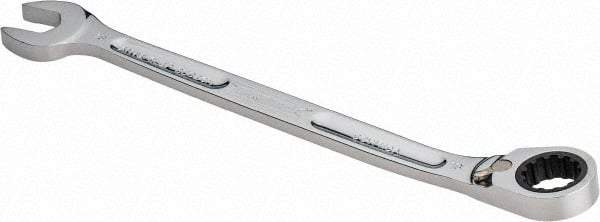 Proto - 18mm 12 Point Combination Wrench - 15° Head Angle, 10-11/16" OAL, Steel, Chrome Finish - Eagle Tool & Supply