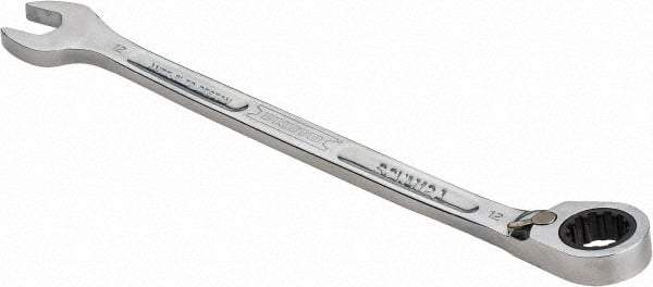 Proto - 12mm 12 Point Combination Wrench - 15° Head Angle, 7-23/32" OAL, Steel, Chrome Finish - Eagle Tool & Supply