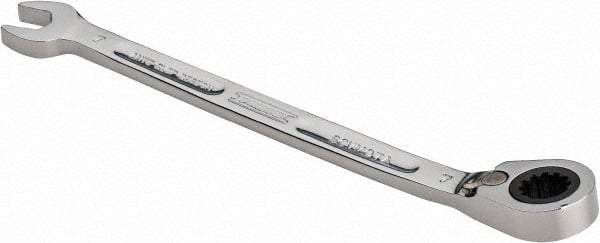 Proto - 7mm 12 Point Combination Wrench - 15° Head Angle, 5-5/32" OAL, Steel, Chrome Finish - Eagle Tool & Supply