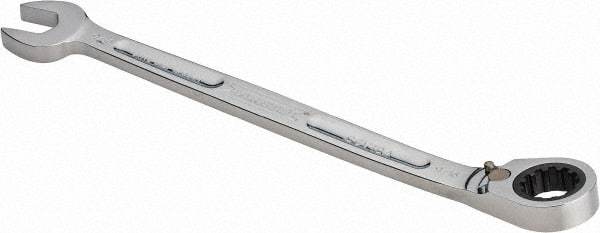 Proto - 9/16" 12 Point Combination Wrench - 15° Head Angle, 8-49/64" OAL, Steel, Chrome Finish - Eagle Tool & Supply