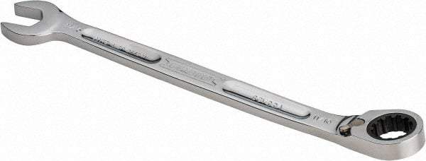 Proto - 11/16" 12 Point Combination Wrench - 15° Head Angle, 10-17/64" OAL, Steel, Chrome Finish - Eagle Tool & Supply