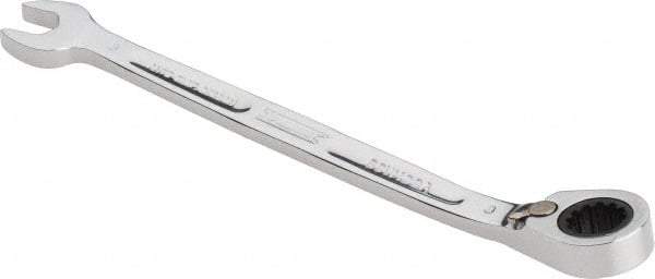 Proto - 8mm 12 Point Combination Wrench - 15° Head Angle, 5-7/16" OAL, Steel, Chrome Finish - Eagle Tool & Supply