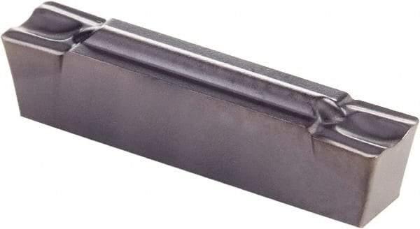 Kennametal - 0405G GMP Grade KCP10, 4.05mm Cutting Width Carbide Grooving Insert - 3.51mm Max Depth of Cut, Neutral, 0.41mm Corner Radius, TiCN/Al2O3 Finish - Eagle Tool & Supply