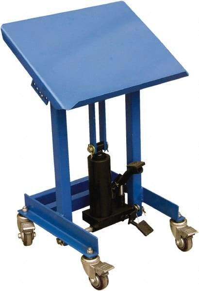 Vestil - Work Table - Steel, Fixed Leg, Blue, 21" Long x 21" Deep x 28" High - Eagle Tool & Supply