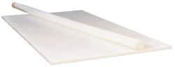 Made in USA - 1' Long, 3/8" Diam, ETFE Plastic Rod - ±0.2" Length Tolerance, +0.002 - 0.000" Diam Tolerance, Shore D-75 Hardness, Natural (Color) - Eagle Tool & Supply