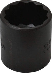 Proto - 13/16", 3/8" Drive, Standard Hand Socket - 12 Points, 1-7/16" OAL, Alloy Steel, Black Finish - Eagle Tool & Supply