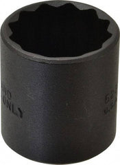 Proto - 15/16", 3/8" Drive, Standard Hand Socket - 12 Points, 1-9/16" OAL, Alloy Steel, Black Finish - Eagle Tool & Supply