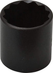 Proto - 1", 3/8" Drive, Standard Hand Socket - 12 Points, 1-11/16" OAL, Alloy Steel, Black Finish - Eagle Tool & Supply