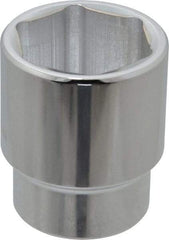 Proto - 1/2" Drive, Standard Hand Socket - 6 Points, 1-3/4" OAL, Alloy Steel, Chrome Finish - Eagle Tool & Supply