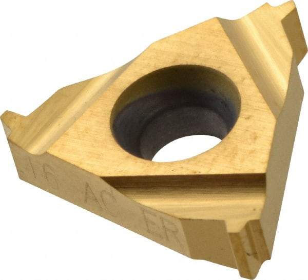 Hertel - 16ER External Right Hand 16 Acme Laydown Threading Insert - Grade HG630TR, TiC/TiN Coated Carbide - Eagle Tool & Supply