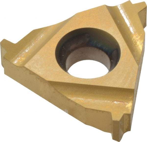 Hertel - 16ER External Right Hand 14 Acme Laydown Threading Insert - Grade HG630TR, TiC/TiN Coated Carbide - Eagle Tool & Supply